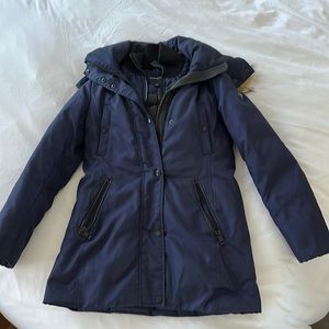 Andrew Marc Down Jacket/Coat - Small - Navy